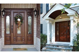 Why choose wood front doors with glass ?
