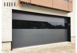 New model luxury aluminum glass garage door from Hihaus