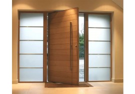 Elegant Modern Front Wooden Pivot Entry Doors
