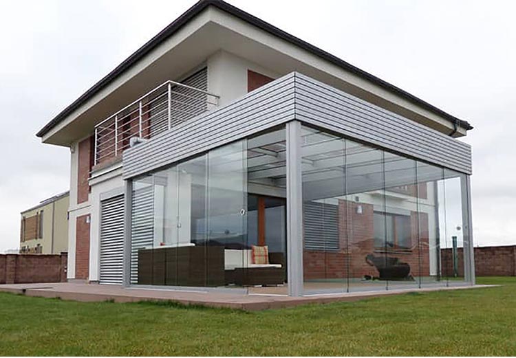 full glass sliding door