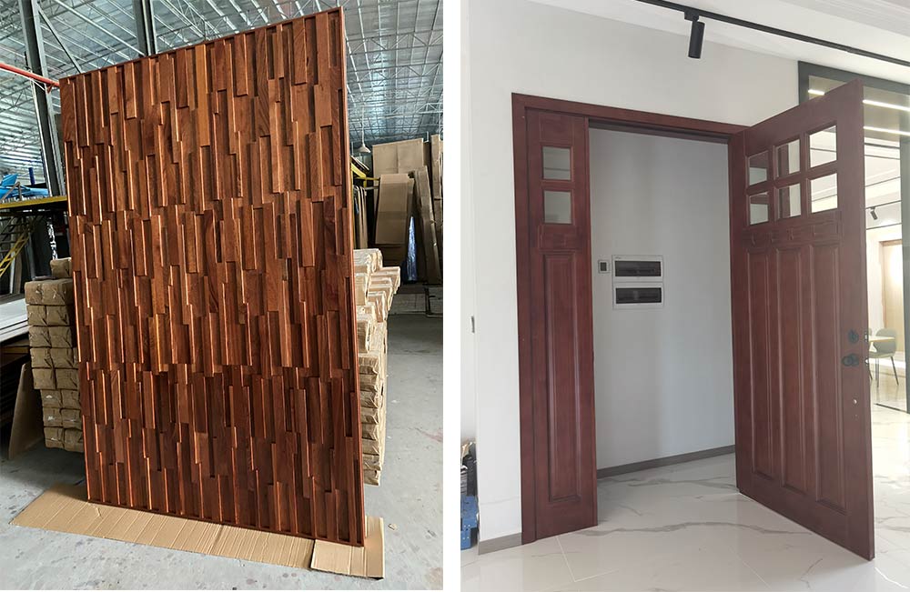 Solid wood door