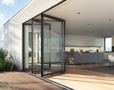 Popular design aluminum folding doors for villas patio