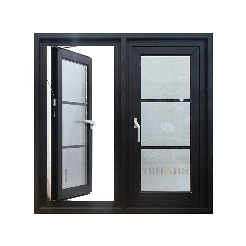 casement window with grill