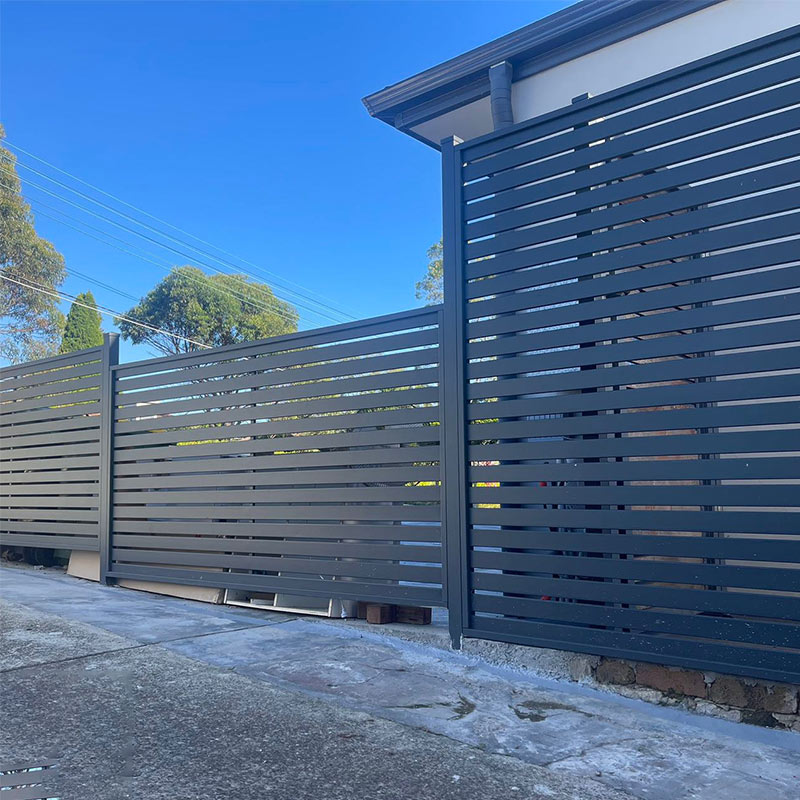 aluminum slat fence