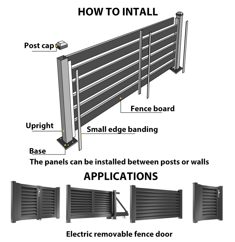 aluminum slat fence