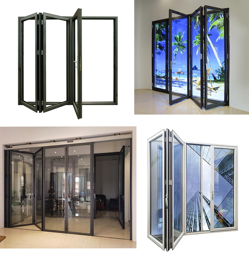 folding glass door