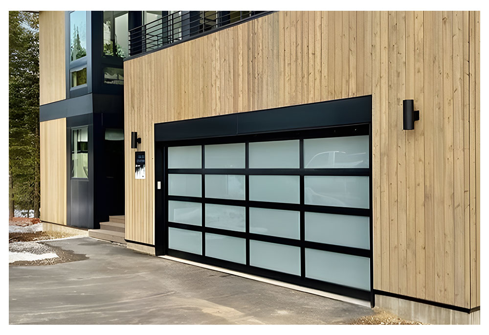 Glass garage doors